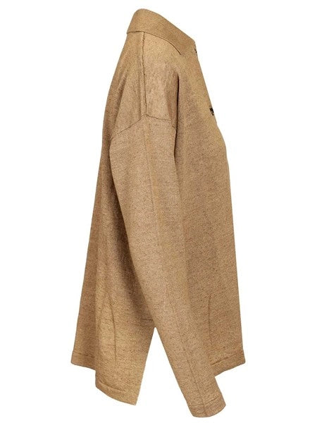 Cardigan in filato di lino