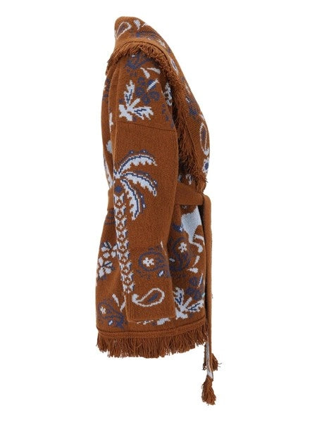 Cardigan Island Roots in misto lana ricamata