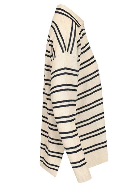 Cardigan in filato di lino