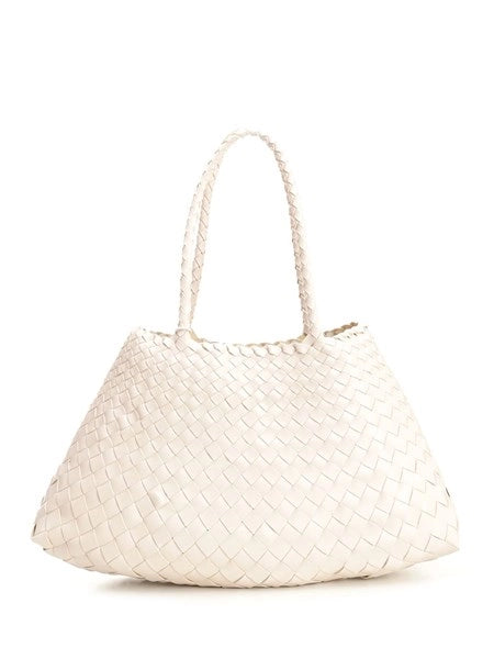 Tote bag in pelle intrecciata Santa Croce Big