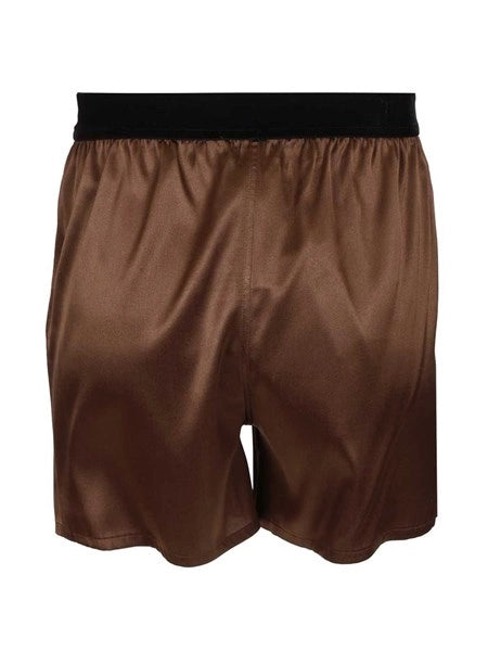 Shorts in raso di seta