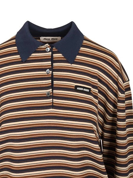 Polo in maglia a righe