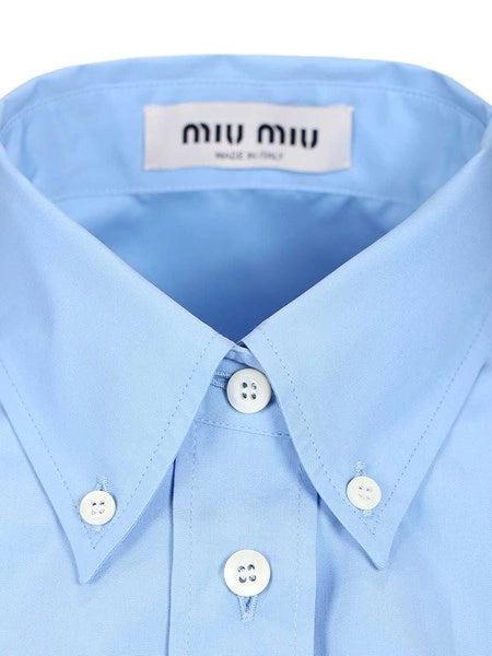 Camicia in popeline senza maniche