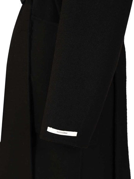 Cappotto a vestaglia in pura lana
