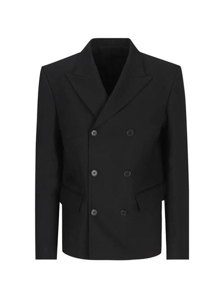 giacca sartoriale in gabardine di lana