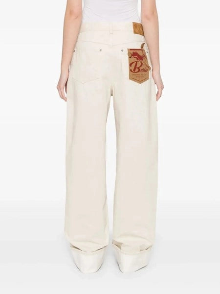 Jeans con risvolto