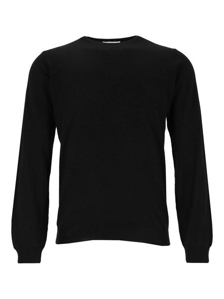 Maglia girocollo in cashmere e seta