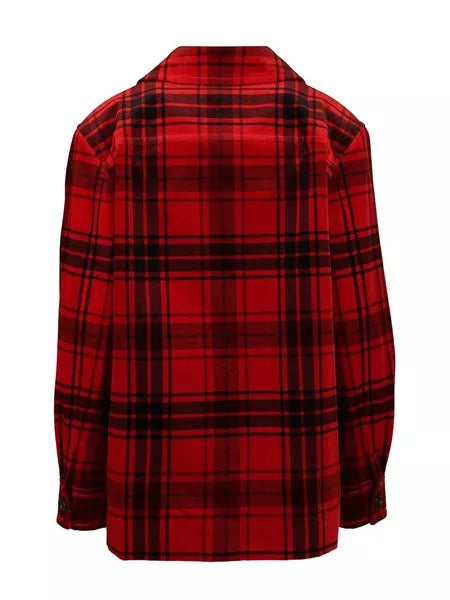 Giacca tartan in velluto