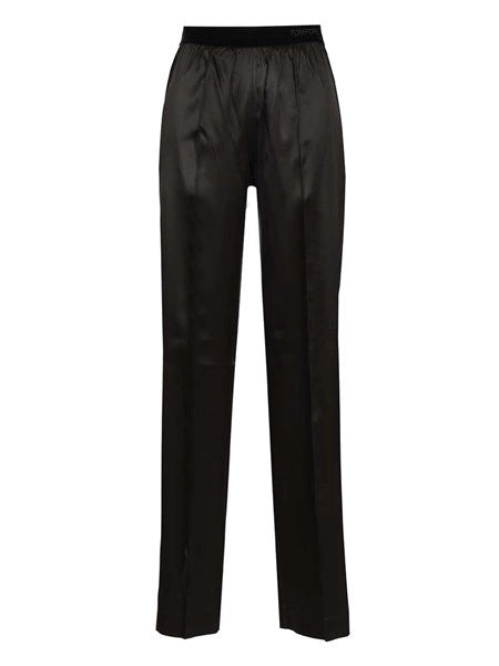 Pantaloni in seta stretch