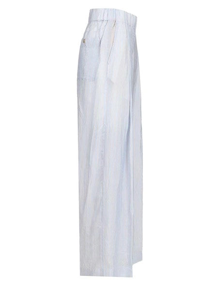 Pantaloni a gamba larga a righe