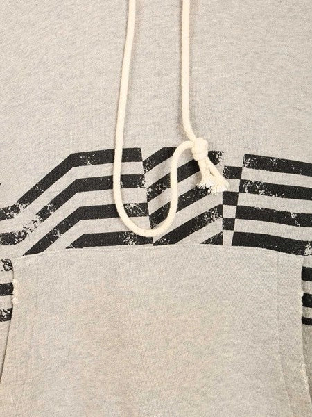 Felpa con cappuccio stampa flag