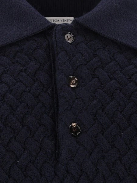 Polo in lana intrecciata