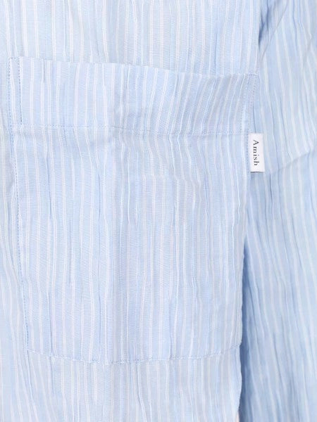 Camicia in cotone crinckle