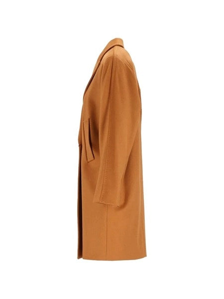 Cappotto doppiopetto in drap di lana