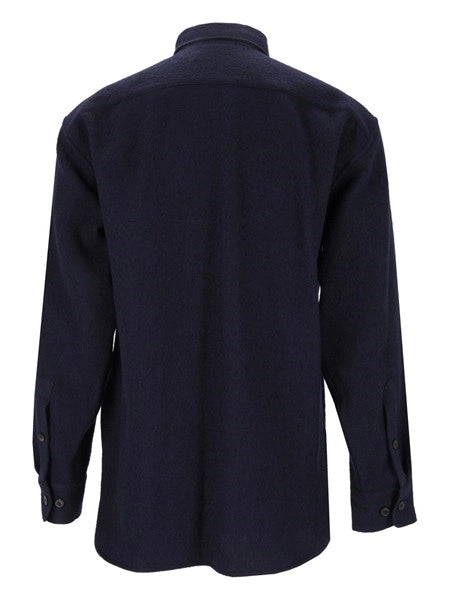 Giacca camicia in lana
