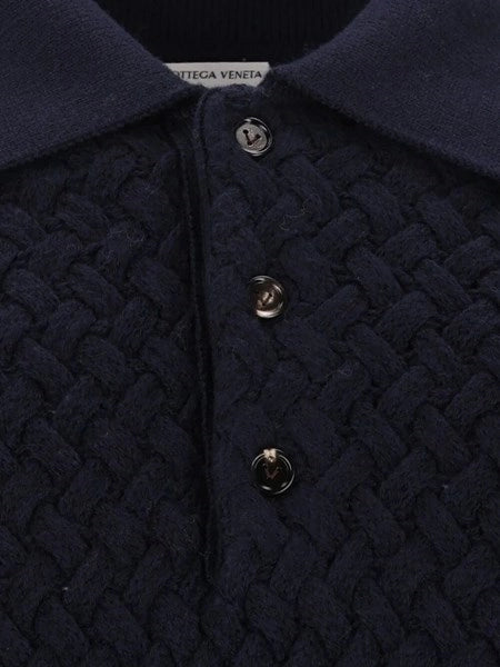 Polo in lana intrecciata