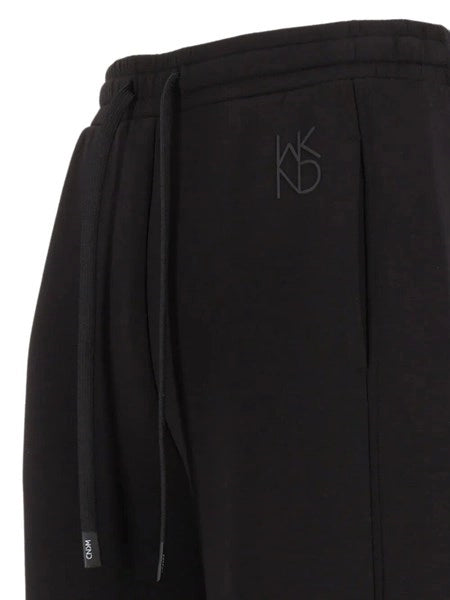 Pantalone flare in jersey stretch