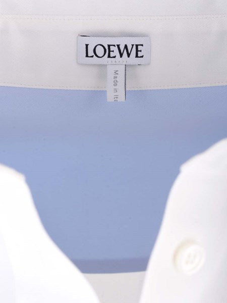 Camicia bianca in twill di cotone