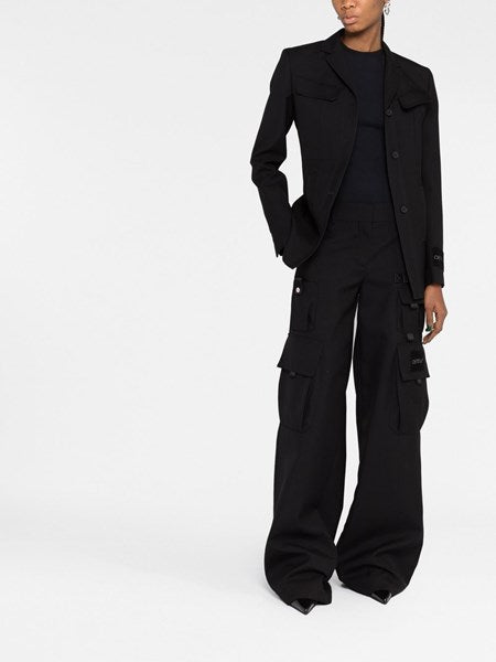 Pantalone cargo nero