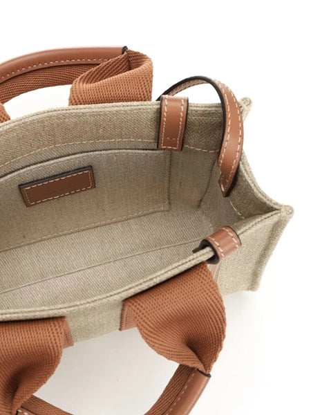 Tote bag mini Woody in lino