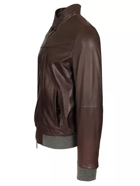 Bomber in pelle