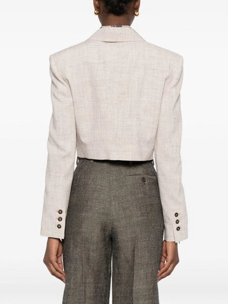 Blazer doppiopetto cropped