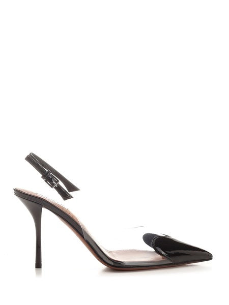 Slingback Le cœur in pelle verniciata