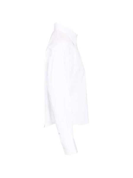 Camicia corta in popeline di cotone
