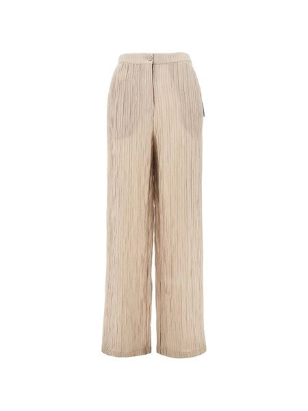 Pantalone in taffetà lurex testurizzato