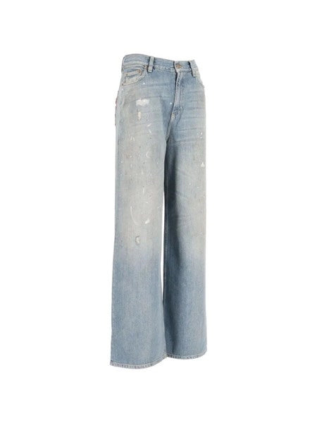 Jeans con logo ricamato