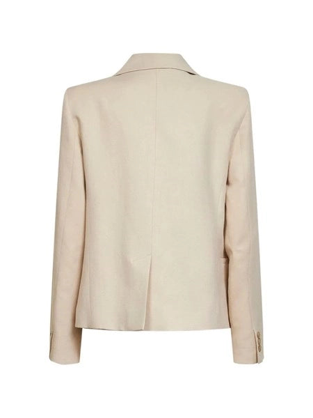 Blazer in viscosa e lino