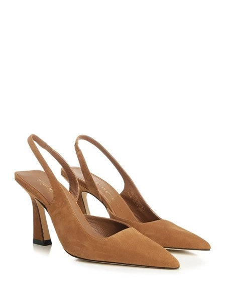 Slingback Vinnie 85 in suede