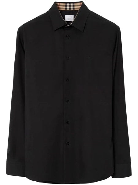 Camicia slim fit in cotone elasticizzato