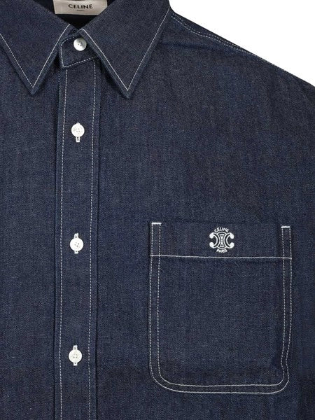 Giacca camicia in denim