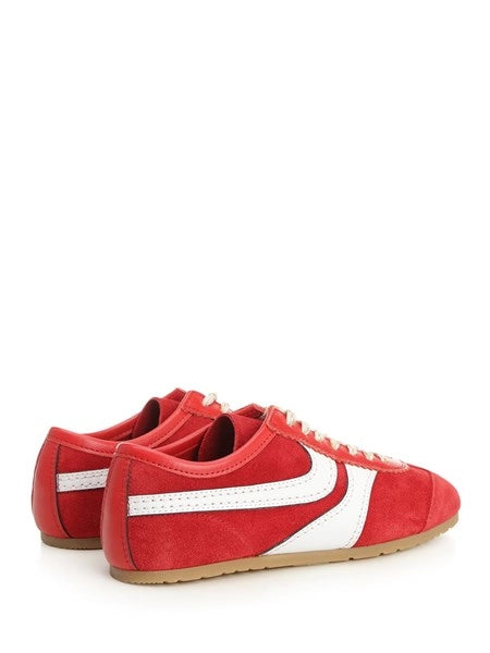 Sneakers in pelle e suede