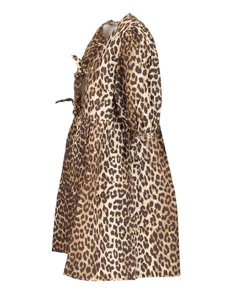 Mini abito leopardato