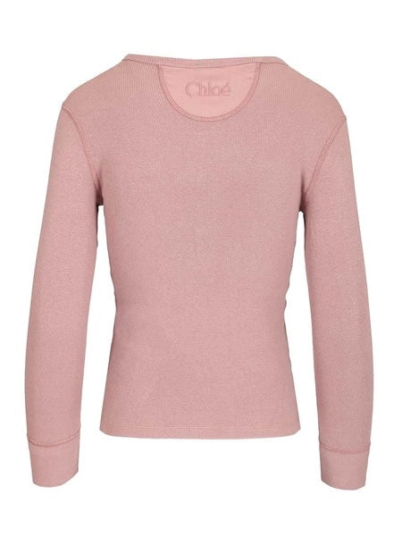 Maglia serafino in cotone