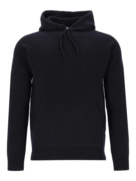 Maglia con cappuccio in lana