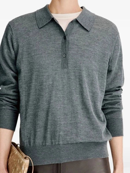 Polo a maniche lunghe in maglia fine MILES