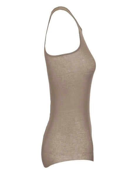 Top in cotone a coste