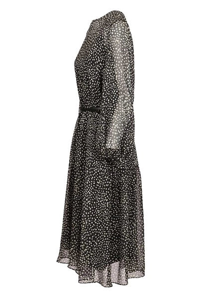 Abito in chiffon stampato