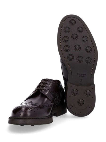 Scarpa derby in pelle lucida