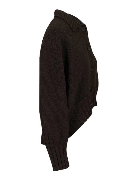 Cardigan in cashmere e lana