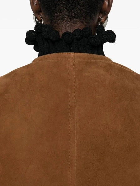 Blazer corto in suede