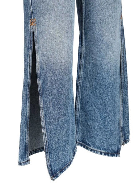 Pantaloni con spacco