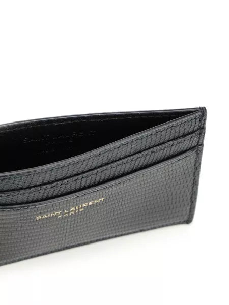 Porta carte con firma SAINT LAURENT PARIS