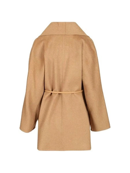 Cappotto cardigan in cammello