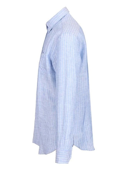 Camicia in lino a righe