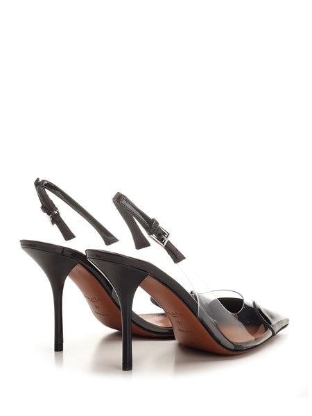 Slingback Le cœur in pelle verniciata