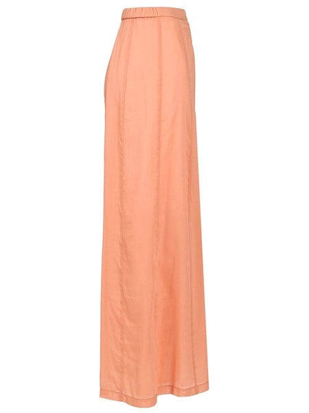pantalone flared in voile